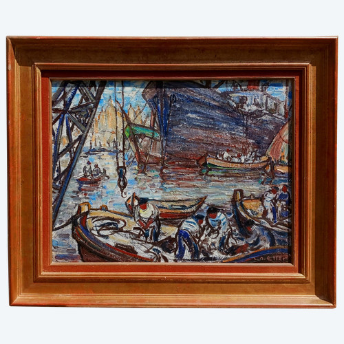 LUCIEN ROUDIER GENANNT ELLER 1894/1940 -MARSEILLE LE PORT-