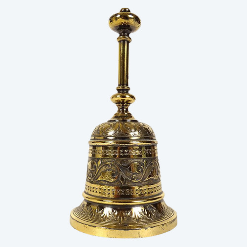 Table Bell in Silver Vermeil, 19th century