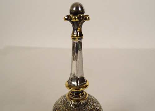 Table Bell in Silver Vermeil, Mexico Orfève Tane, 146,37gr XXè