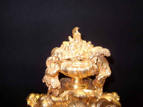 Gilt bronze clock sz Daubrée
