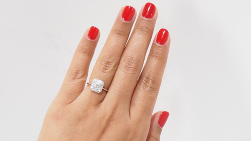 White Gold And Diamond Ring