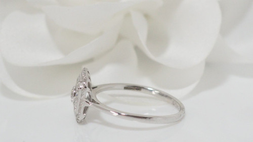 White Gold And Diamond Ring