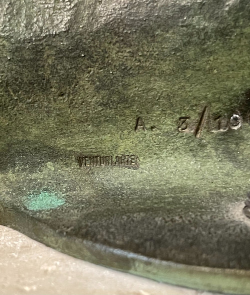 Igor Mitoraj - Buste en bronze “Helios” - Sculpture