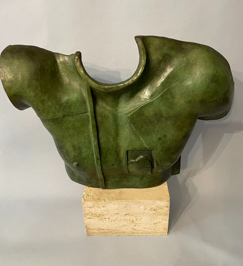 Igor Mitoraj - Buste en bronze “Helios” - Sculpture