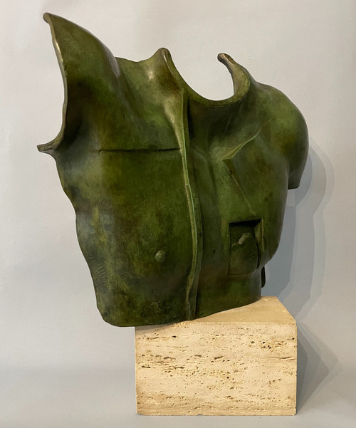 Igor Mitoraj - Buste en bronze “Helios” - Sculpture