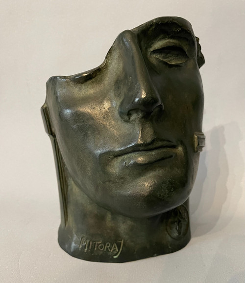 Igor Mitoraj - Volto di bronzo "Centurione II" - Scultura