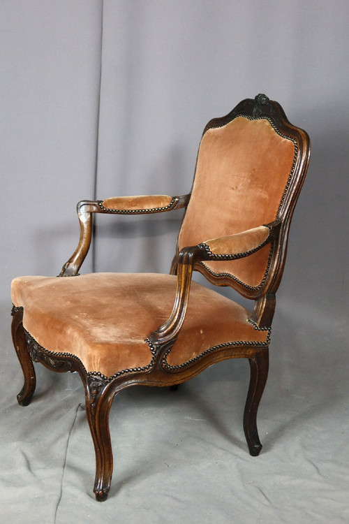 Pair Of Louis XV Armchairs 18th Century
