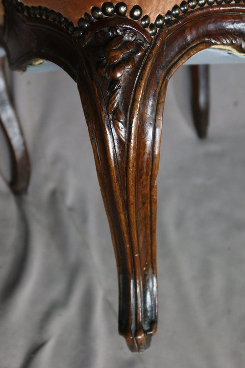 Pair Of Louis XV Armchairs 18th Century