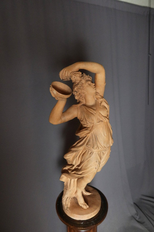 Scultura in terracotta firmata Jonchery
