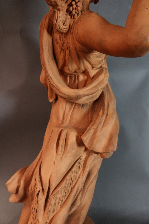Scultura in terracotta firmata Jonchery