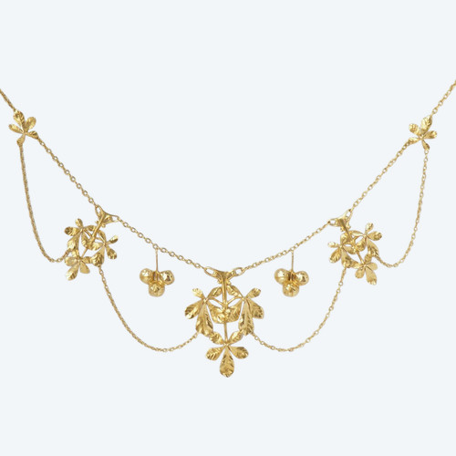 Collier Draperie En Or Jaune