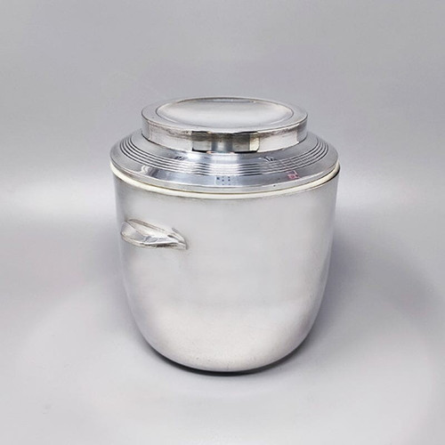 1960 Magnificent silver-plated ice bucket. Made in Italy