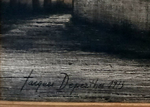 JACQUES DEPERTHES -PAYSAGE DE BOURGOGNE DATE73