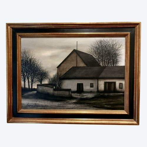 JACQUES DEPERTHES -PAYSAGE DE BOURGOGNE DATE73
