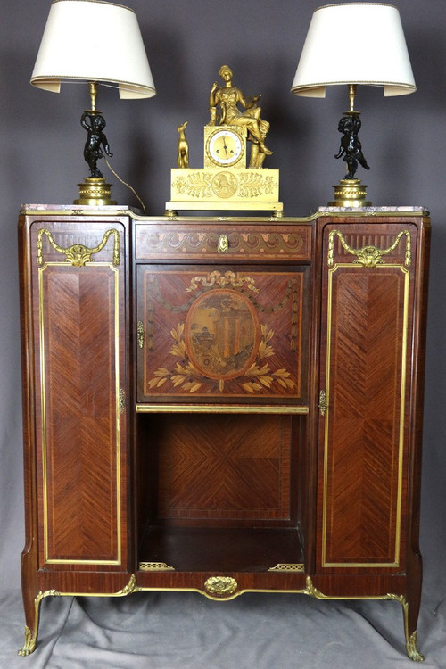 Buffet in Intarsien aus dem Hause Haentges Frères