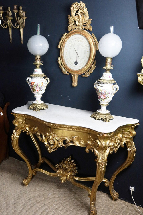 Console Dorée Style Louis XV