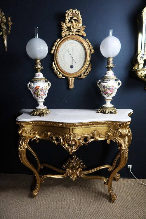 Console Dorée Style Louis XV