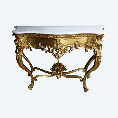 Console Dorée Style Louis XV