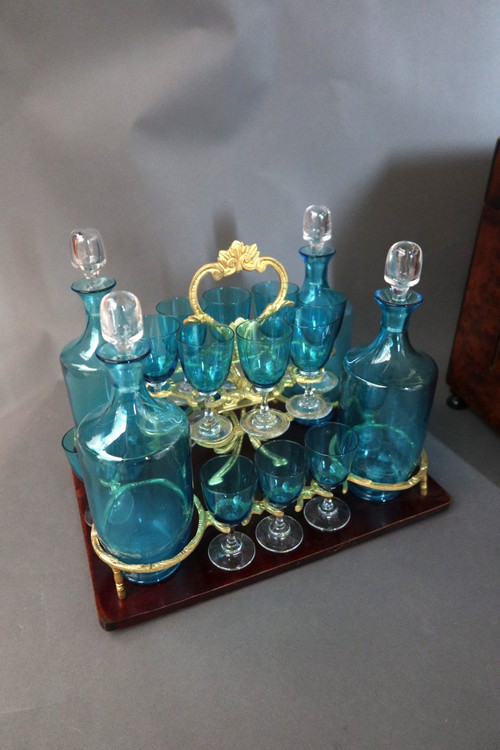 Liquor Cellar In Marquetry, Napoleon III Period