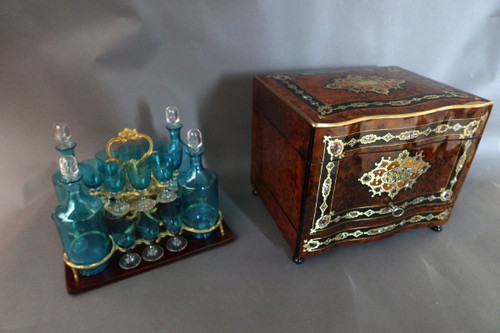Liquor Cellar In Marquetry, Napoleon III Period