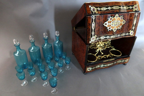 Liquor Cellar In Marquetry, Napoleon III Period