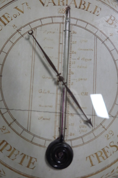 Barometer In Golden Wood Eighteenth Century