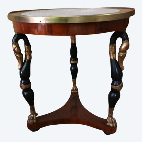 Empire Pedestal Table With Swan Necks