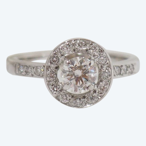 Anello in oro bianco e diamanti
