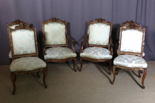 Fauteuils et chaises XIXe siècle En Noyer