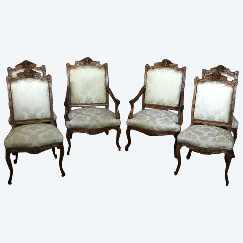 Fauteuils et chaises XIXe siècle En Noyer