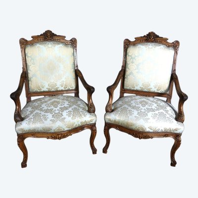 Fauteuils et chaises XIXe siècle En Noyer