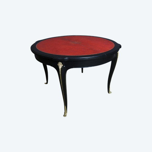 Table XXe Dessus Cuir à rallonge