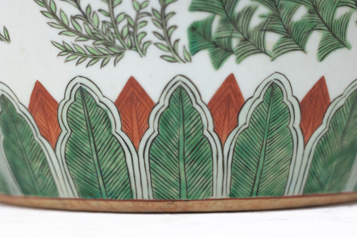 Pair of Canton porcelain planters, circa 1950