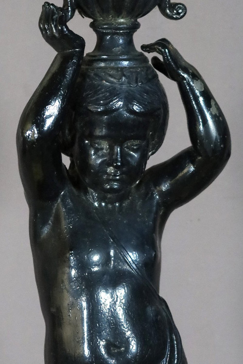 Cast Iron Statue Signed Jean Jacques Ducel (1801-1877)