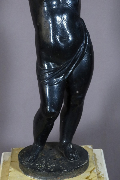 Cast Iron Statue Signed Jean Jacques Ducel (1801-1877)