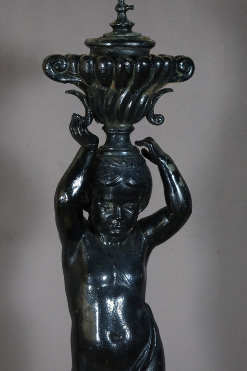Cast Iron Statue Signed Jean Jacques Ducel (1801-1877)