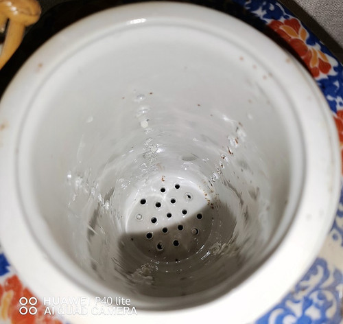 hexagonal teapot with stove and Japanese porcelain tea pot with 6 glasses