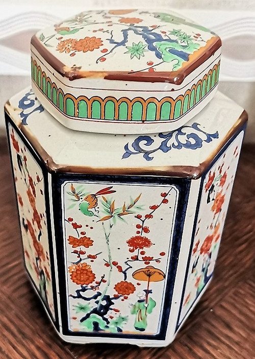 hexagonal teapot with stove and Japanese porcelain tea pot with 6 glasses