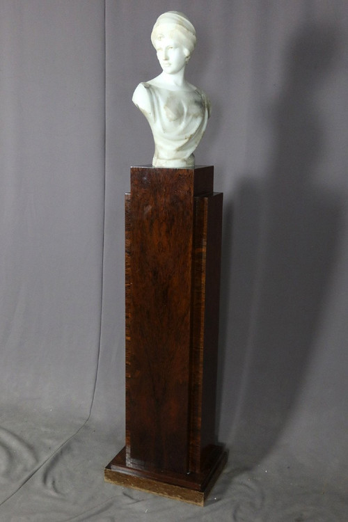 Art Deco rosewood column