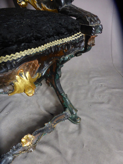 Fauteuil De Gondolier Italie XIXe siècle