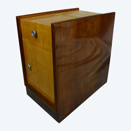 Art Deco Rosewood and Sycamore Bar Cabinet