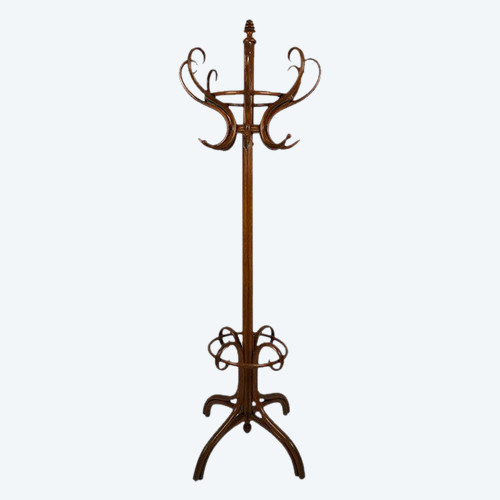 Parrot coat rack, curved wood, art nouveau period (Jacob & Josef Kohn?)