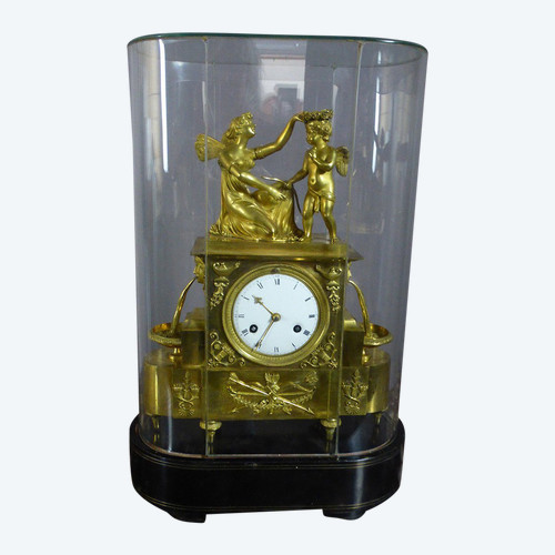 19th Century Gilt Bronze Clock