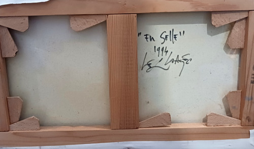 GERARD LE CLOAREC ACRYL AUF LEINWAND TITEL „IN THE SATTLE“