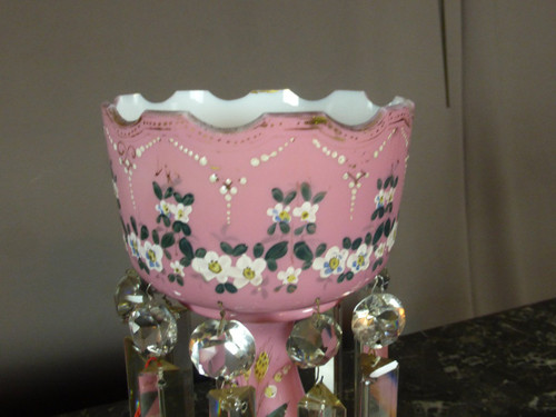 Porte Ananas En Opaline XIXe siècle