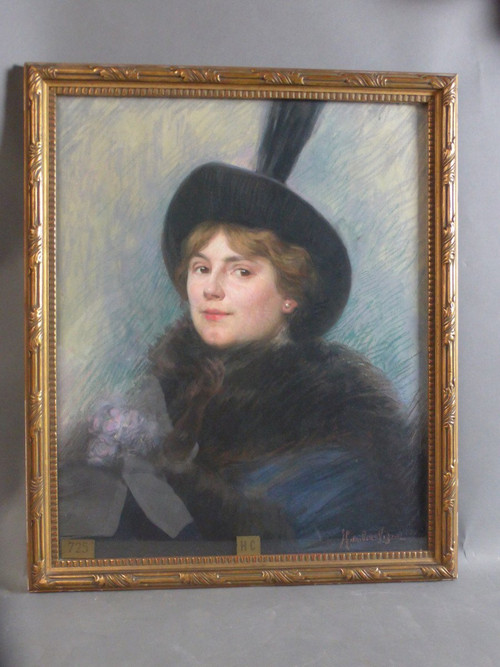 Pastel Signed Humbert-vignot