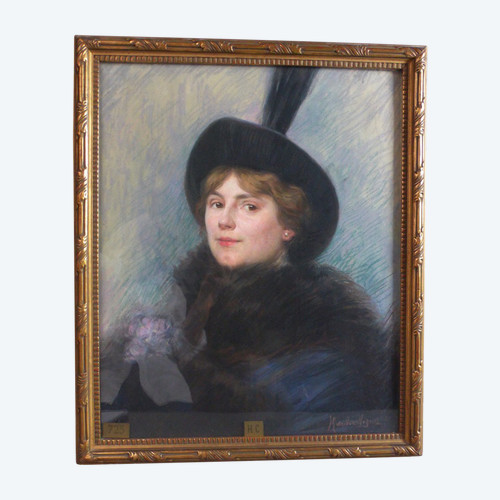 Pastel Signed Humbert-vignot