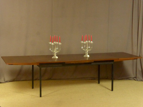 Grande Table à Deux Allonges Années 1970