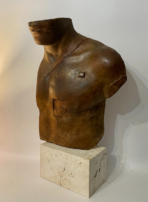 Igor Mitoraj - Busto “Asclepius” - scultura in bronzo