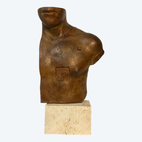 Igor Mitoraj - Busto “Asclepius” - scultura in bronzo